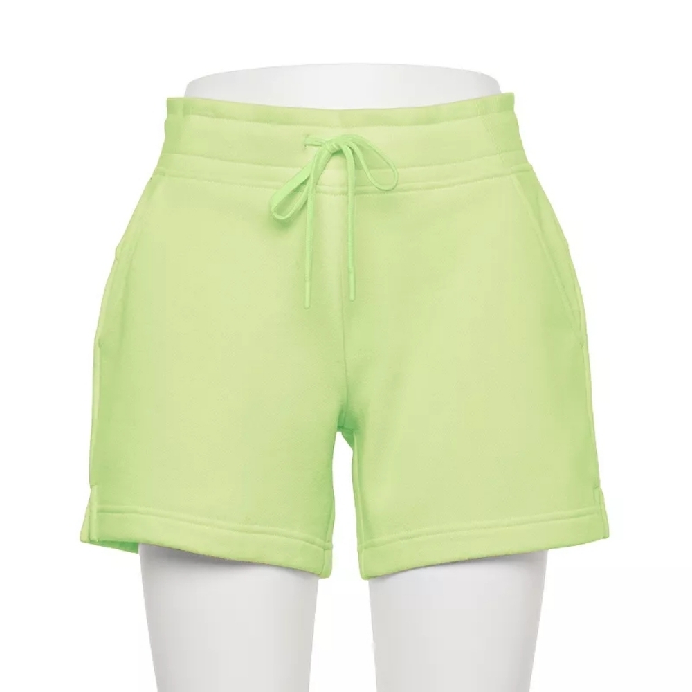 Women's Tek Gear® Ultra-Soft Neon Green Fleece Shorts Size M